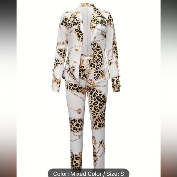 Pants - Leopard Print Women's Jumpsuit